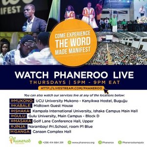 Phaneroo Livestream Locations