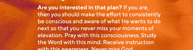Never Miss God – 1