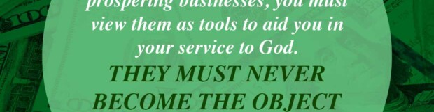 Set Not Your Heart On Riches