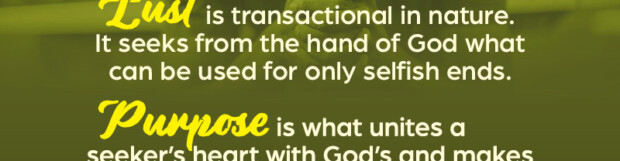 The Spirit Of Purpose In Prayer
