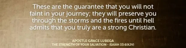 The Strength Of Your Salvation