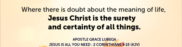 Jesus Is All You Need