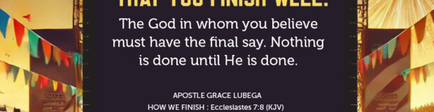 How We Finish