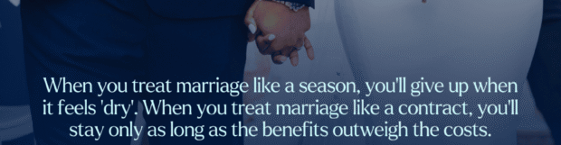 Family Series: Marriage, A Lifetime Mindset