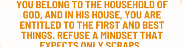 Kingdom Finance Principles: The Order Of Providence